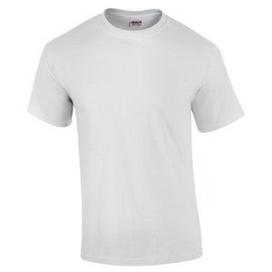 🆕 GILDAN ADULT ULTRA COTTON ROUND-NECK SHORT SLEEVE T-SHIRT - WHITE - MEN
